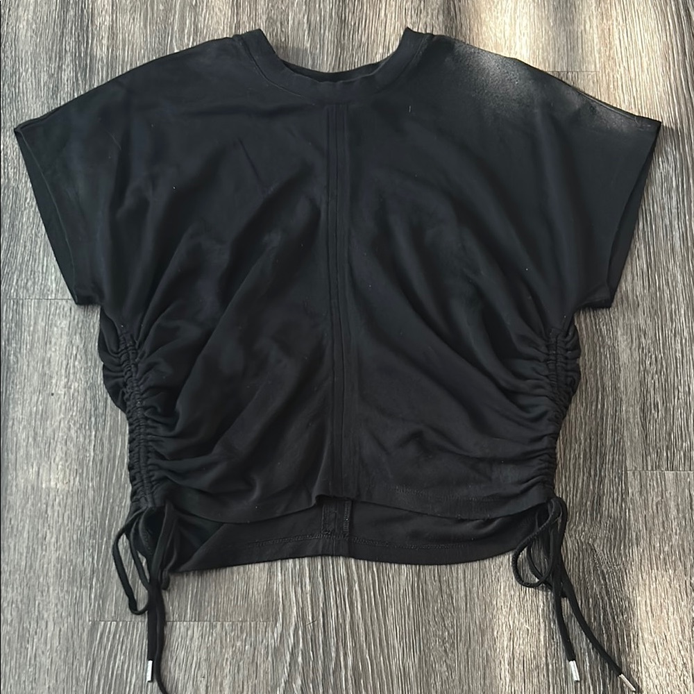 Black Ruched Women's Top
